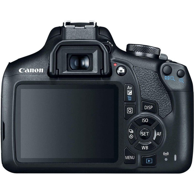 Canon EOS Rebel T7数码单反相机|2个镜头套件,带 EF18-55mm+EF 75-300mm镜头,送包,黑色